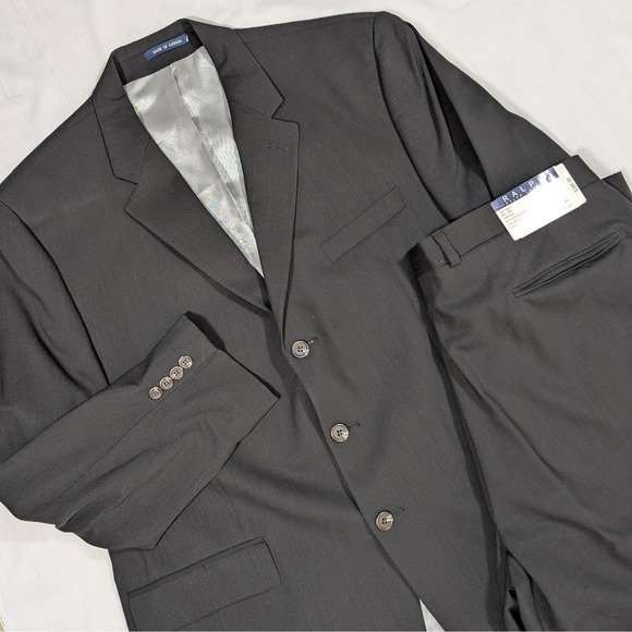 NEW Lauren Ralph Lauren 100% Wool 3 Button Blazer Sport Suit Coat Men 46 READ